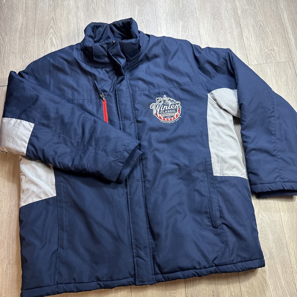 NHL Winter Classic Jacket Puffer Quilted Men's XL 2014 Washington DC Insulated